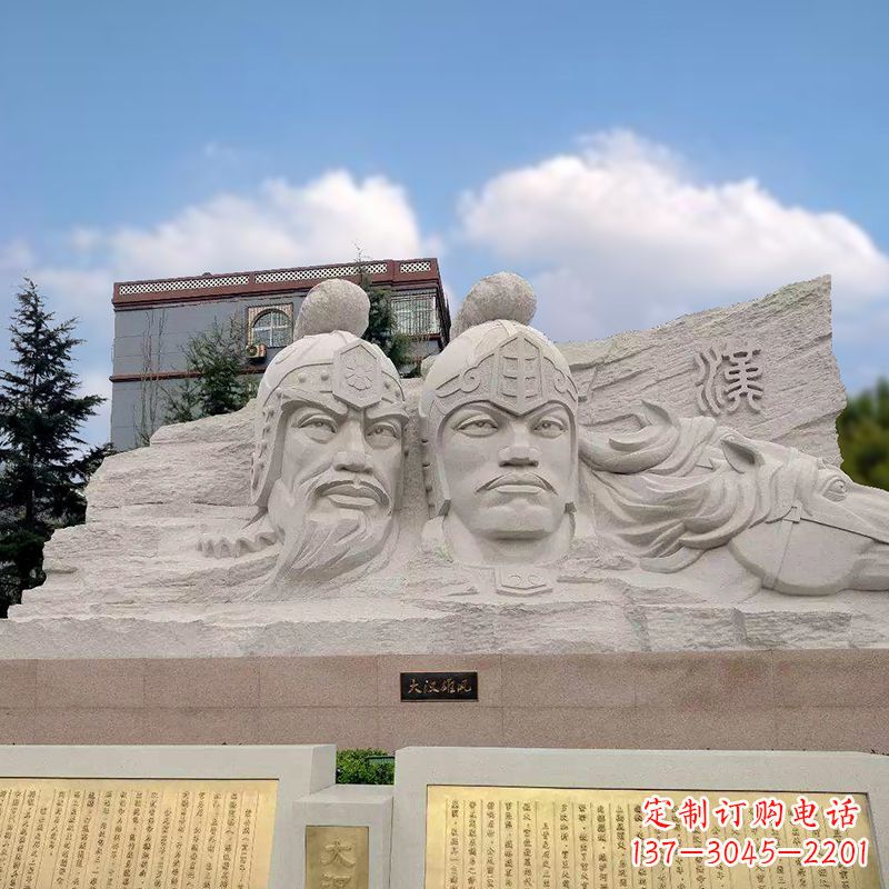 泉州卫青与霍去病石刻浮雕头像