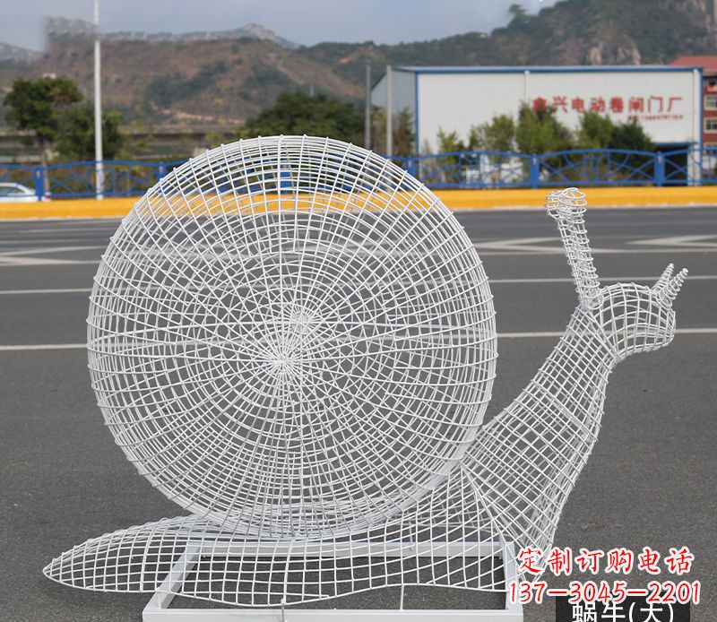 泉州蜗牛镂空不锈钢景观雕塑