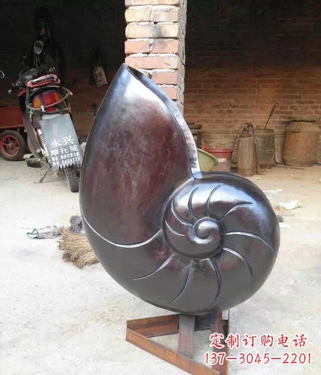 泉州蜗牛公园景观动物铜雕