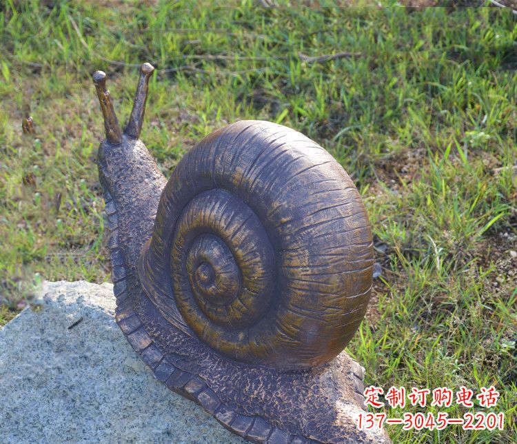 泉州蜗牛铜雕