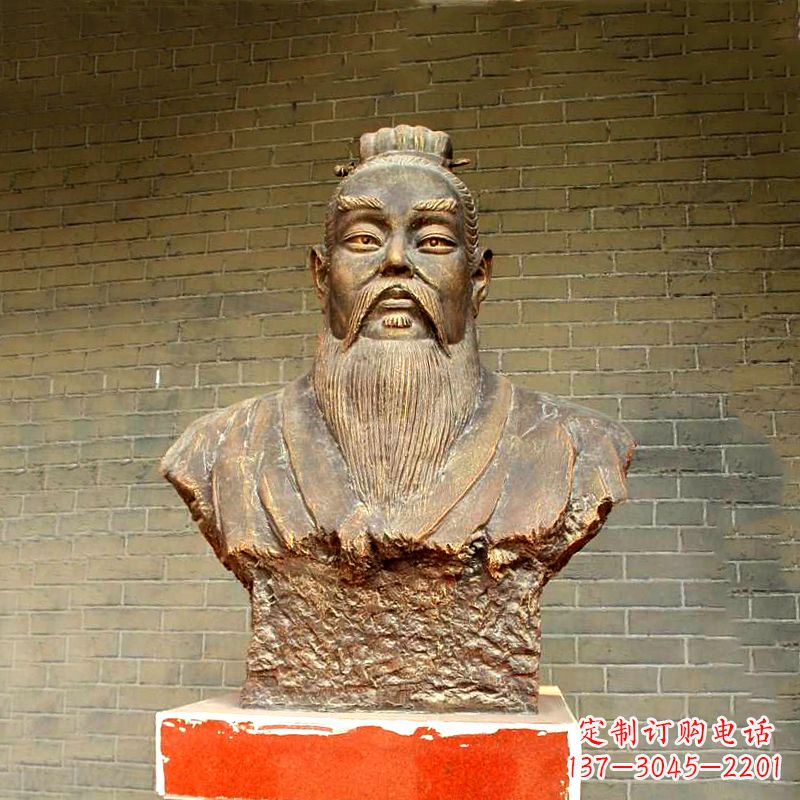 泉州五帝之帝喾半身像胸像雕塑