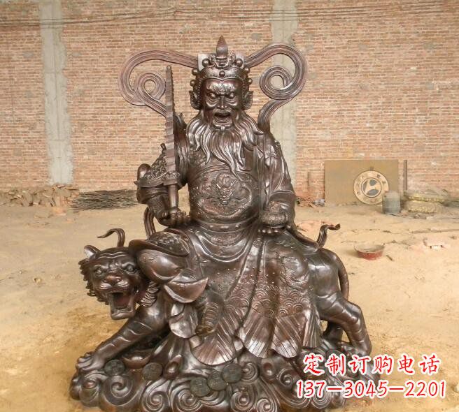 泉州武财神赵公明铜雕