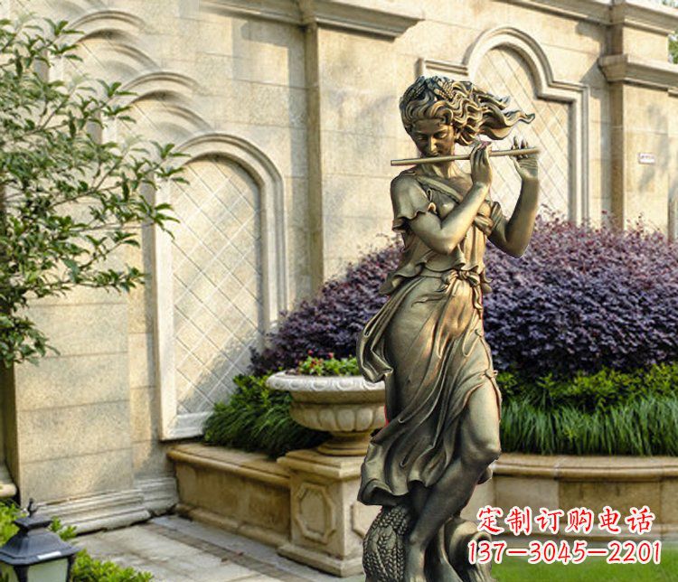 泉州西方女人别墅景观铜雕塑