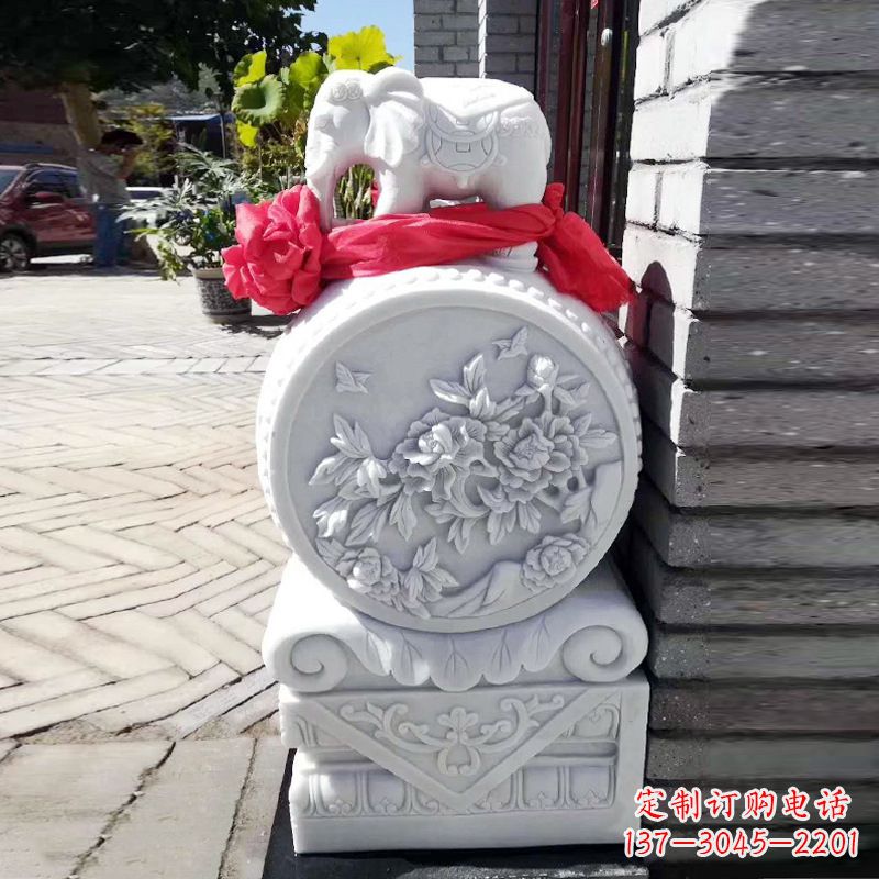 泉州仙鹤石雕门墩