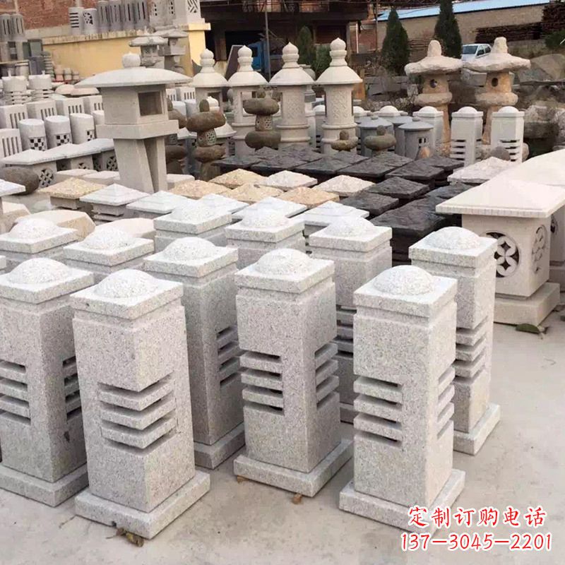 泉州现代简约石雕灯笼