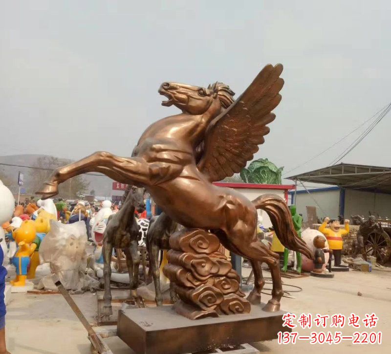 泉州祥云飞马铜雕