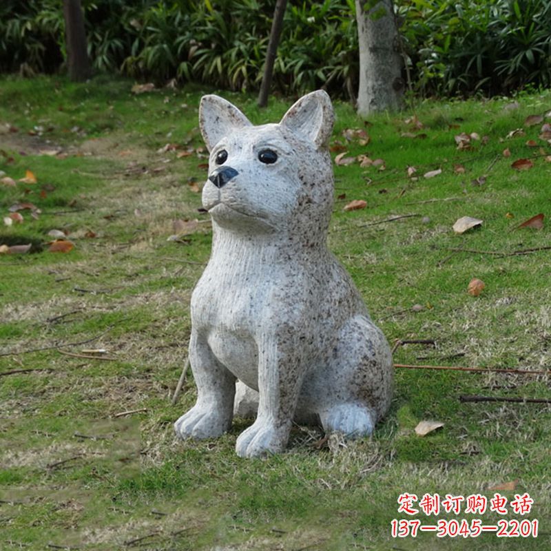 泉州小狗花岗岩石雕