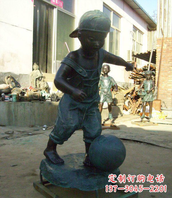 泉州小孩玩耍青铜人物铜雕
