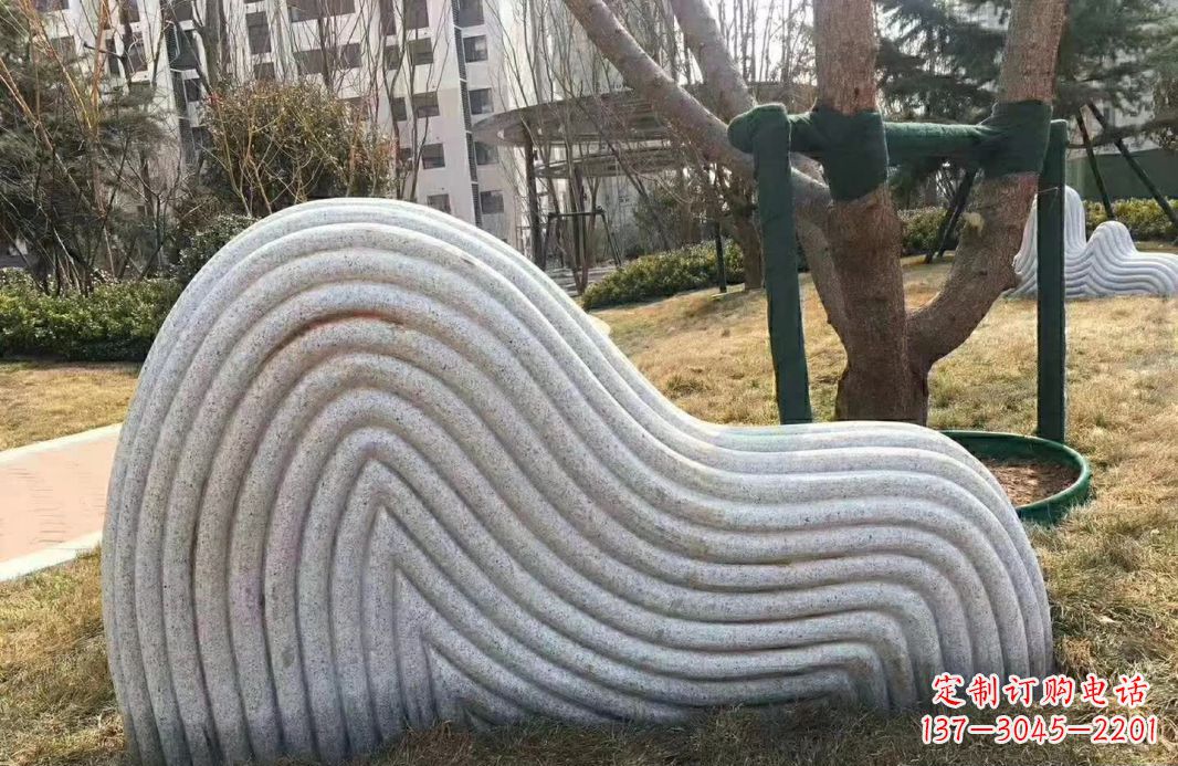 泉州小区大理石纹理假山雕塑