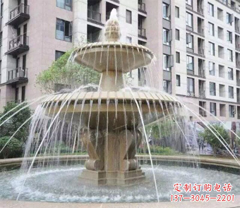 泉州小区大型喷泉景观石雕