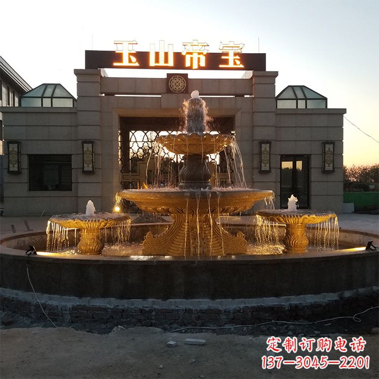 泉州小区广场欧式水景石雕喷泉