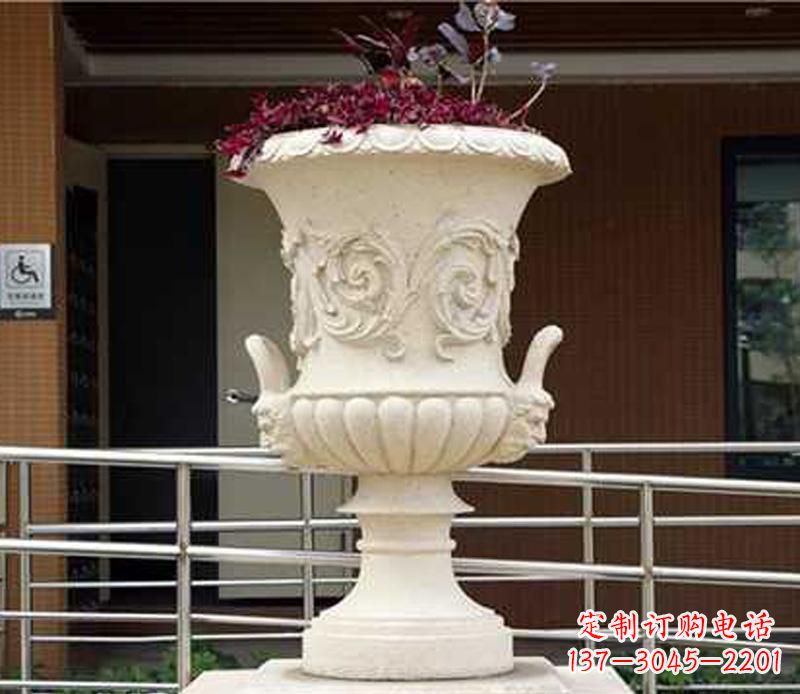 泉州小区花盆景观石雕