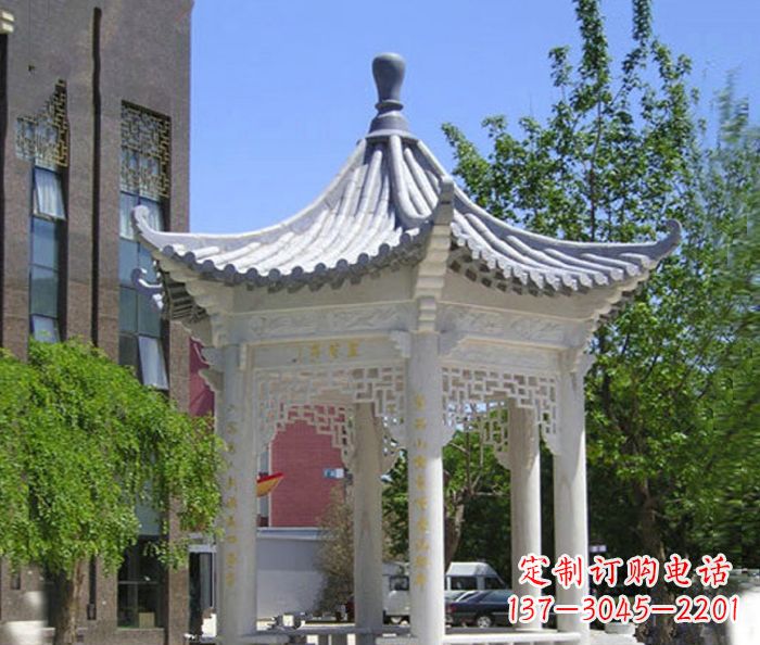 泉州小区景观大理石凉亭