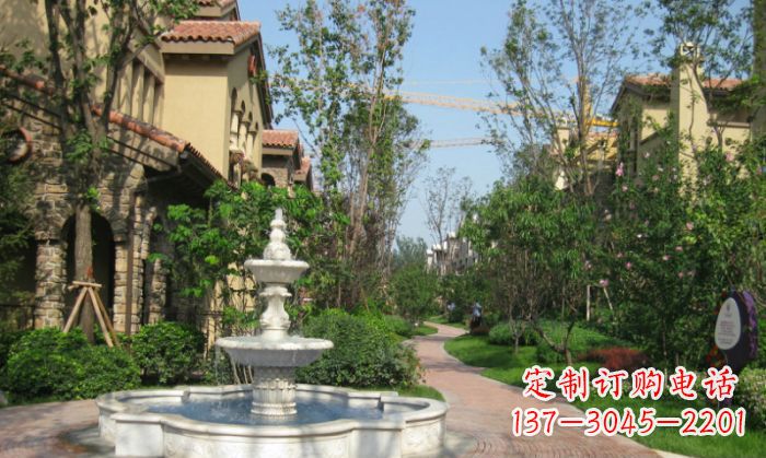 泉州小区景观大理石喷泉石雕 (5)