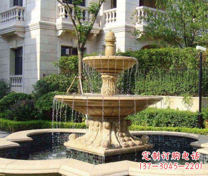 泉州小区景观大型喷泉石雕 (2)