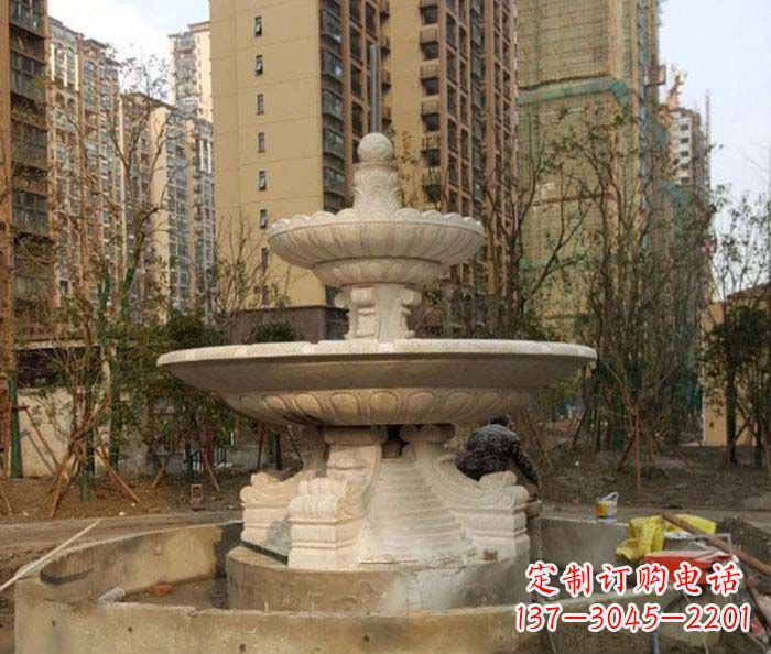 泉州小区景观大型喷泉石雕 (3)