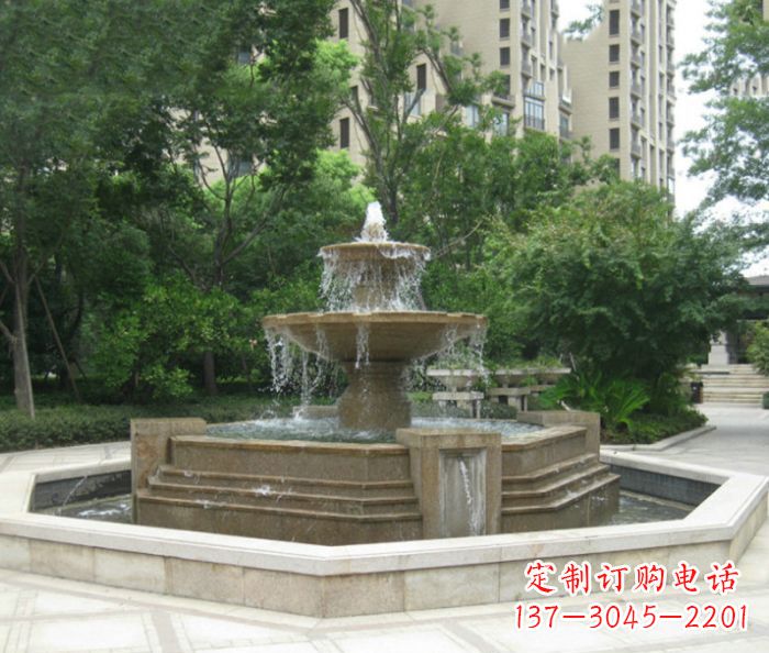泉州小区景观大型喷泉石雕 (7)