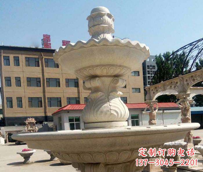 泉州小区景观砂岩大型喷泉石雕