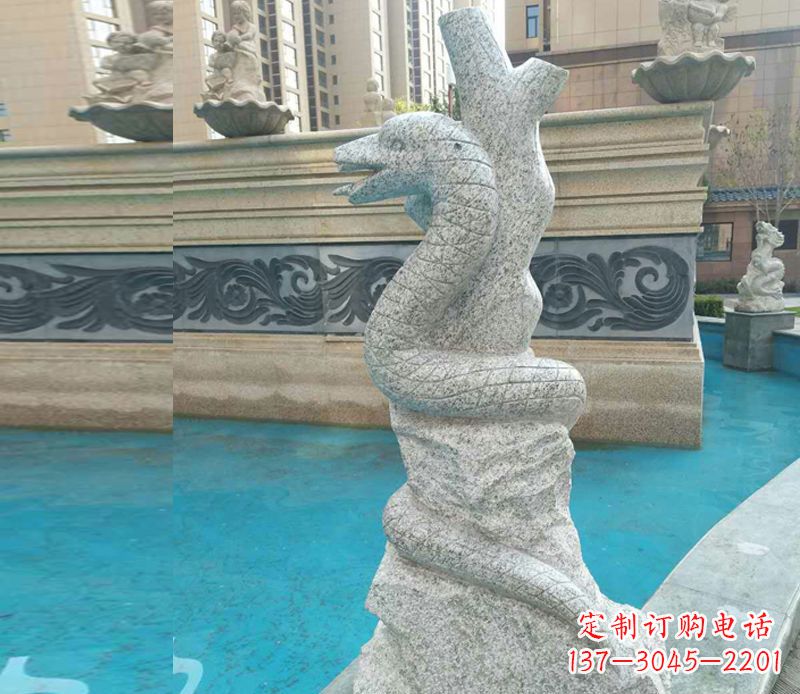 泉州小区十二生肖雕塑动物石雕
