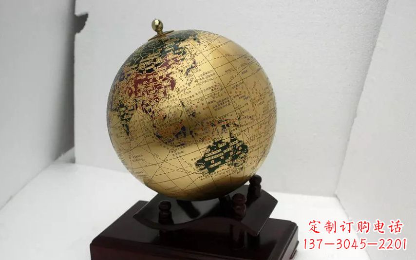 泉州校园不锈钢地球仪雕塑 (3)