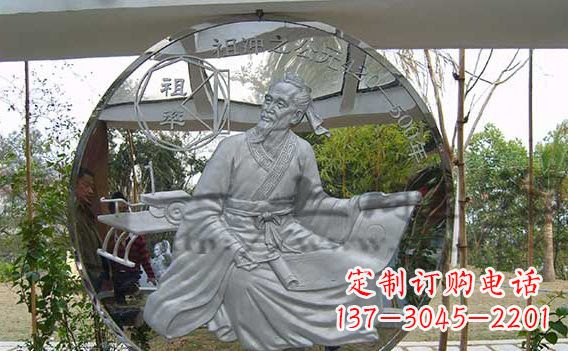 泉州校园不锈钢名人浮雕