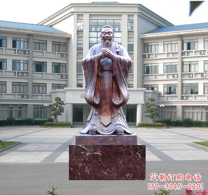 泉州校园雕塑孔子 (2)