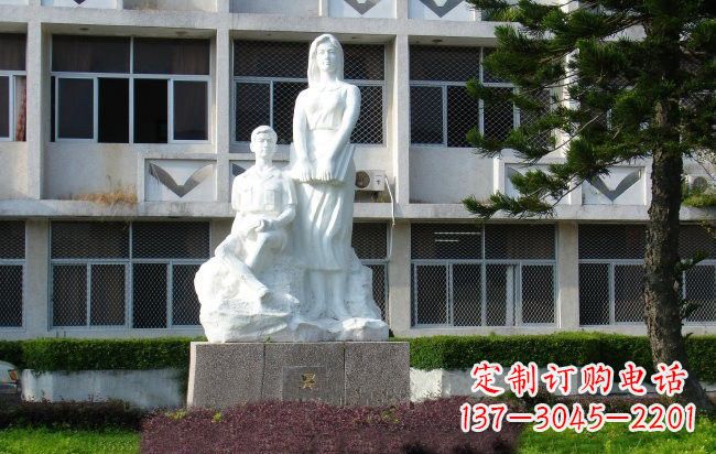 泉州校园人物晨读的学生