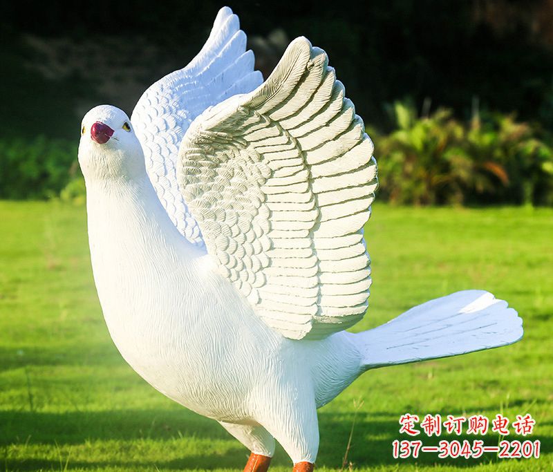 泉州写真雕塑和平鸽