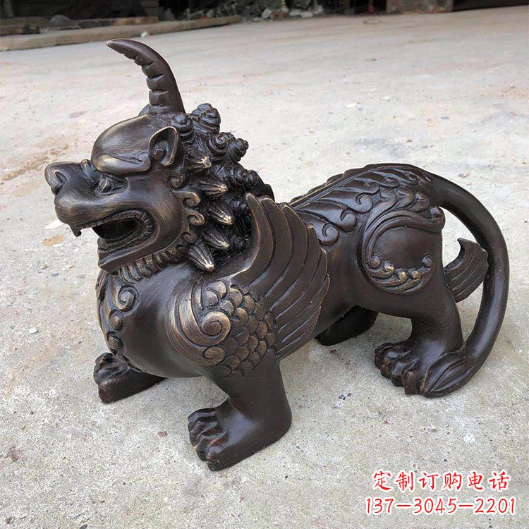 泉州獬豸纯铜铸造雕塑
