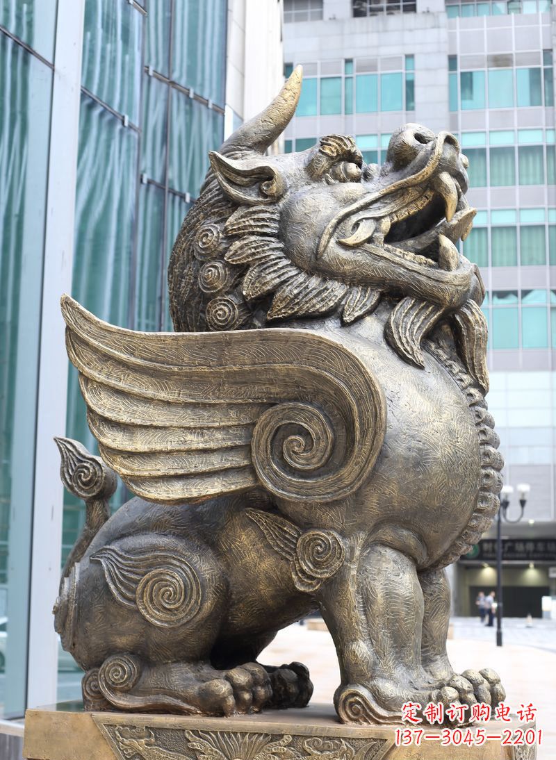 泉州獬豸古代神兽铜雕