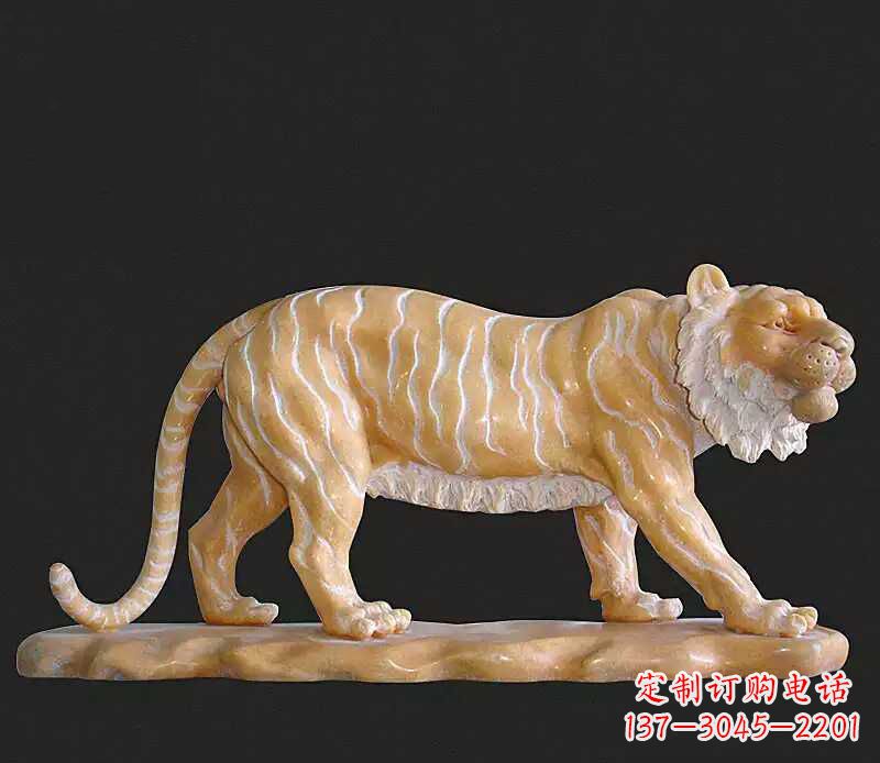 泉州行走老虎石雕动物雕塑