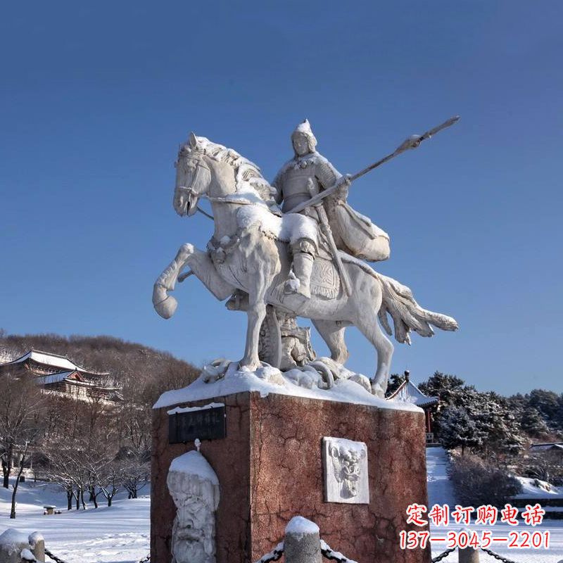 泉州薛仁贵骑马雕像-中国历史名人唐朝名将景区景观雕塑