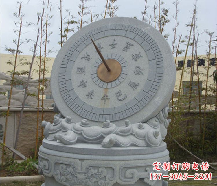 泉州学校大理石日晷石雕 (5)