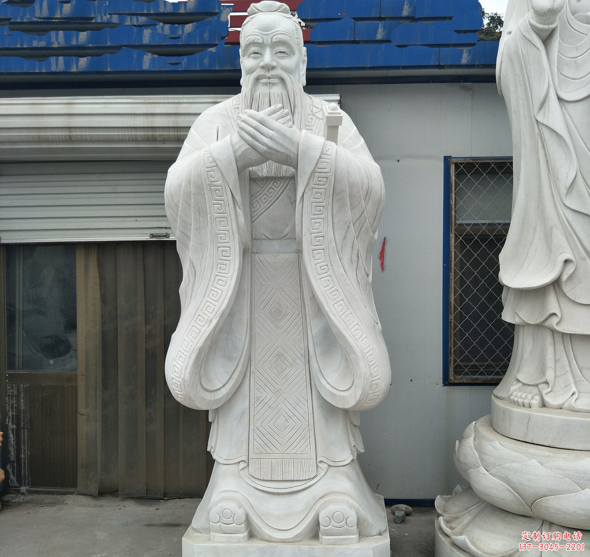泉州学校礼仪孔子石雕