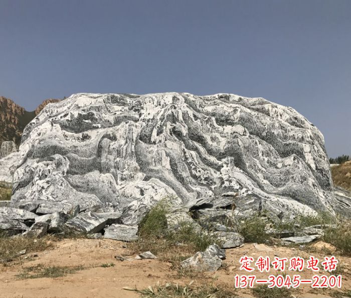 泉州雪浪石假山公园景观石雕 (2)