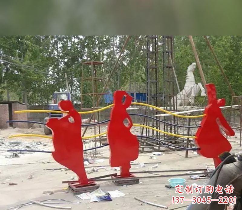 泉州音符剪纸雕塑不锈钢