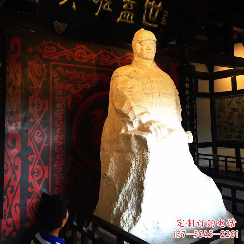 泉州英雄盖世楚霸王石雕像