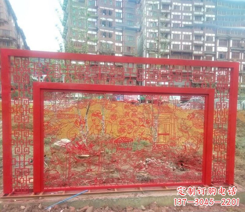 泉州迎春福字剪纸雕塑