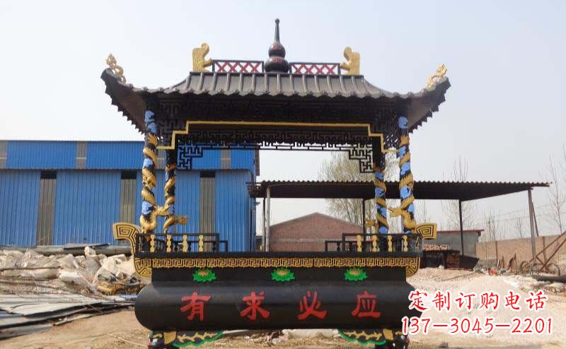 泉州有求必应香炉寺庙铜雕