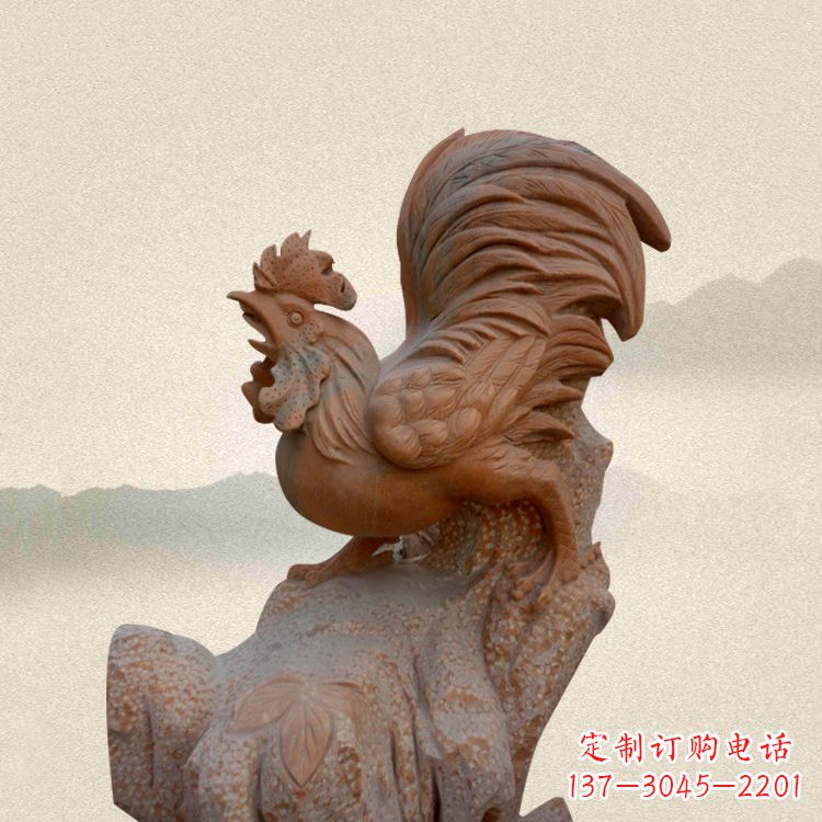 泉州酉鸡景观石雕