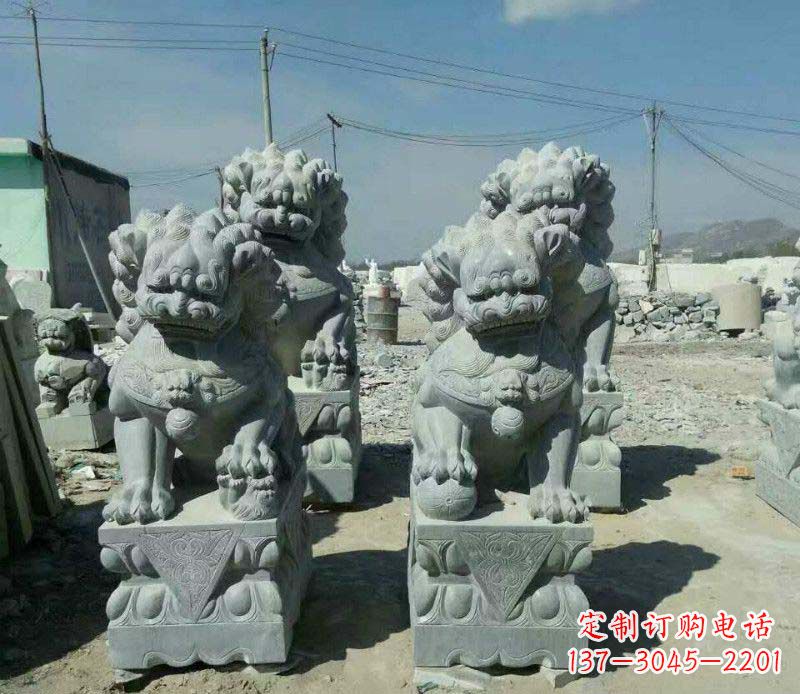 泉州园林仿古狮子景观石雕