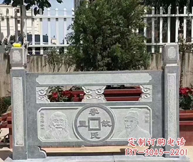 泉州园林仿古石浮雕栏板景观石雕