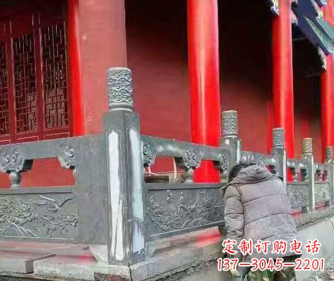 泉州园林仿古石栏板景观石雕 (9)