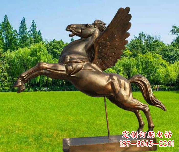 泉州园林飞马铜雕