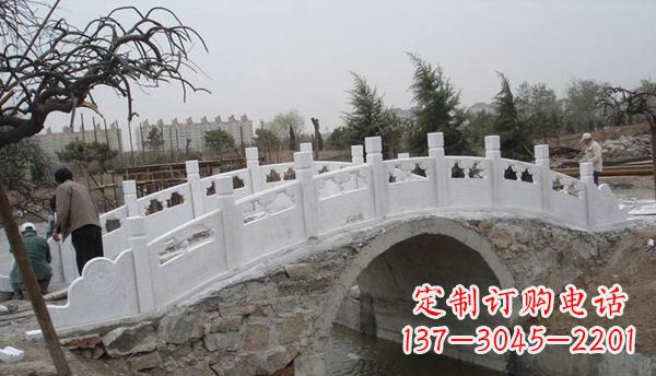 泉州园林汉白玉大桥栏板景观石雕