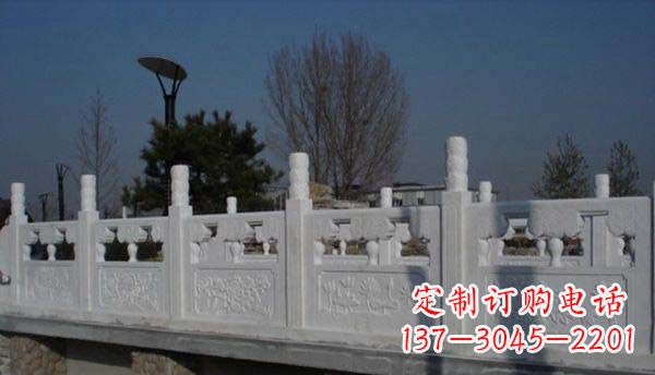 泉州园林汉白玉栏板景观石雕