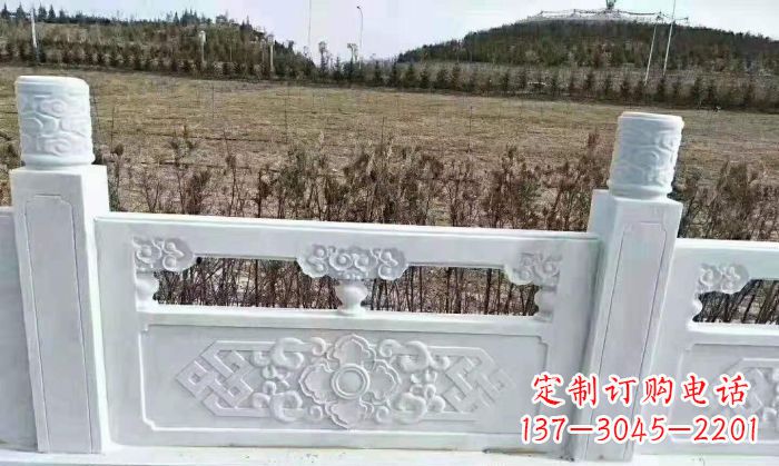 泉州园林汉白玉石浮雕栏板 (4)