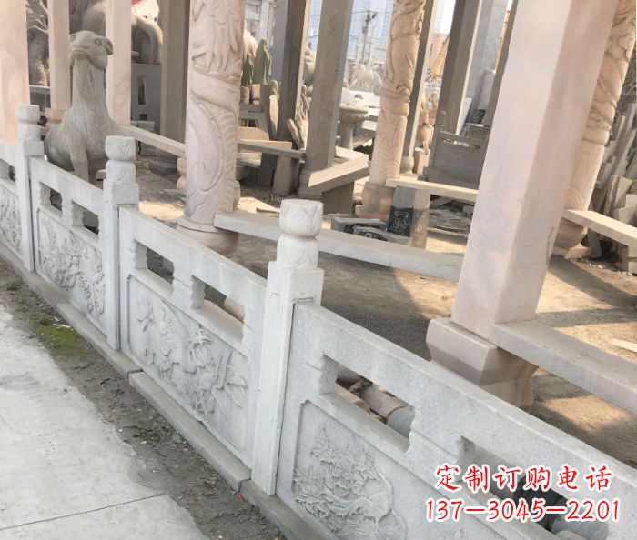 泉州园林景观大理石浮雕栏板石雕