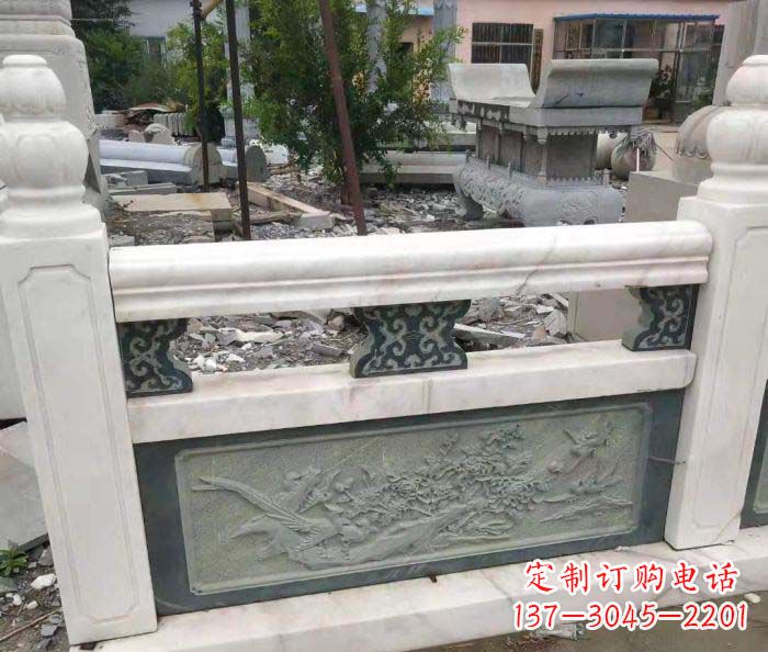 泉州园林景观大理石桥栏板石雕 (2)