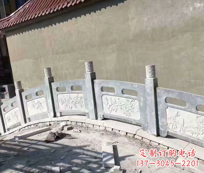 泉州园林景观大理石桥栏板石雕 (5)
